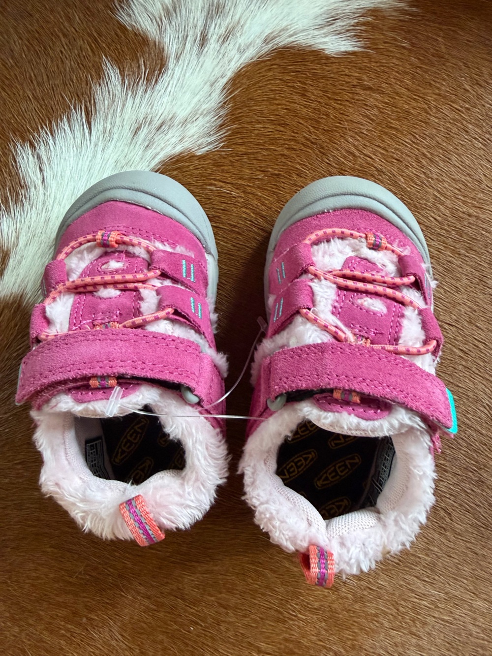 Keen Kids Pink Fleece-Lined Booties